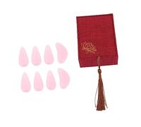 Mikinona Crystal Nails for Guzheng Playing Professional Practice Finger Picks for String Instrument Accessories Fits Hand