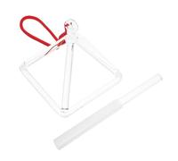 Mikinona Crystal Singing Pyramid Set with Mallet for Sound Healing and Meditation Featuring Quartz Material and Pure Harmonious Tones, for Meditation Spaces and Home Relaxation