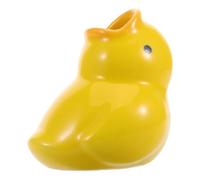 Mikinona Cute Cartoon Duck Toothbrush Holder Porcelain Bathroom Accessory Wall Mount Rack