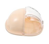 Mikinona Cute Rabbit Shaped Powder Puff Holder with Lid Spacious Makeup Sponge Organizer for Vanity Table Travel Friendly Storage Case for Beauty Tools