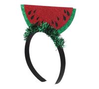 Mikinona Cute Watermelon Hairband for Women Girls Hawaiian Party Favors Sequin Headband for Festival Beach Fruit Costume Accessories