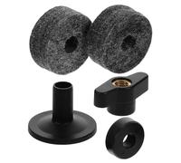 Mikinona Cymbal Stand Kit Plastic Sleeves and Felt Pads for Drum Cymbal Protection and Maintenance Replacement Parts for Drummer Accessories