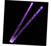 Mikinona Dark Drum Sticks Luminous Drum Stick Bright Drumstick for Stage Performance for Night Shows and Drummers