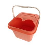 Mikinona Deep Square Foot Bath Soaking Tub Lid and Massage Points Plastic Foot Soaker Bucket and Over-knee Soaking