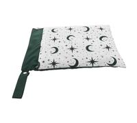 Mikinona Diaper Wet Dry Bag with Double Zipper Pockets Portable Stroller Hanging Nappy Organizer for Travel Swimwear Soiled Clothes Storage Lightweight