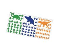 Mikinona Dinosaur Footprint Wall Stickers PVC Living Wall Art Decor for Bedroom Nursery Home Removable and Repositionable Decorative Decals