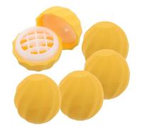 Mikinona Diy Containers 5 Pcs Empty Lip Gloss Tubes Compact Lipstick Organizer Bag Direct Fill Tube Yellow