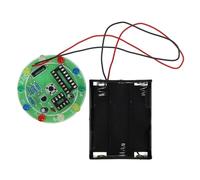 Mikinona DIY Electrical Circuit Kit with LED Small Bulb Light for Soldering Practice Luck Draw Wheel with Random LED Output Interactive Button and Shake Control Science Experiment