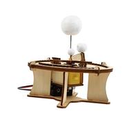 Mikinona DIY Space Model Kit for Sun Earth Moon Orbital Planetarium Educational Science Puzzle Stem Teaching Supplies with Watercolor Pens and Glue Creative Solar System Assembly