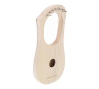 Mikinona Diy Wooden Lyre Harp Kit String Harps for Boys and Girls Adults Unfinished Craft Set for Musical Education