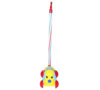 Mikinona Dog Push Car with Bell Walking Assistance Walker for Boys and Push for Early Development and Muscle Coordination Gender Neutral Design for Safe Play