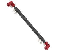 Mikinona Double Bass Drum Pedal Linkage Bar Professional Metal Drum Kit Accessory with Black Handle and Red Tip for Double Kick Pedal Connection