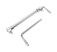 Mikinona Double-headed Metal Cowbell Holder Clamp for Bass Drum Hoop Lightweight Drummer Accessories for Drum Cowbell Mount Clamp for Percussion Use