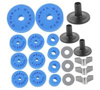 Mikinona Drum Cymbal Eva Pad Lightweight Portable Drum Accessories with Metal Gasket Nuts Washers Blue