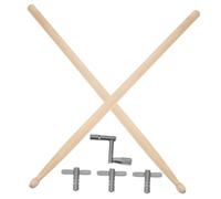 Mikinona Drum Key Tool Tuning Wrench for Drummers Drum Tuner Drumsticks Included Versatile Percussion Instrument Accessory for Jazz More