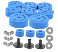 Mikinona Drum Set Accessories Kit with High-density EVA Foam Cymbal Pads Metal Washers and Nuts for Stable Anti-slip Protection and Enhanced Sound Performance Blue