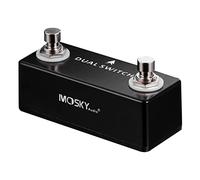 Mikinona Dual Guitar Foot Switch Pedal Foot-step Switch Multi Effects Pedals Foot Accessory for Music Enthusiasts