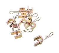 Mikinona Dual Tire Valve Stem Extender Clips 10pcs Universal Tire Air Valve Extension Clamp Leakproof Fastener for Car Truck Suvs Part