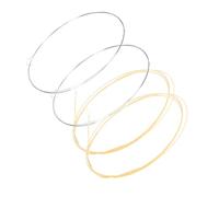 Mikinona Durable Banjo Strings Set BJ10 4-String Replacement Music Wire for Comfortable Volume and Smooth Playing, Easy to Change Banjo Parts for Professional Use