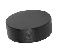Mikinona Durable Black Foam Hockey Puck for Ice Hockey Training and Practice High Wear Resistant Solid PU Construction Lightweight for Indoor and Outdoor Use Suitable for Adults