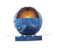 Mikinona Earth Structure Puzzle Educational Globe Kit for Ages DIY Geography to Develop Spatial Imagination Hands Learning for Space Exploration and Creative Play
