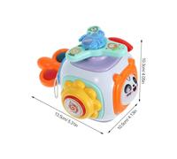 Mikinona Educational Busy Cube for Years Old Montessori Sensory Travel with Multi-functional Activity Design for Fine Motor Skills Development and Cognitive Learning the Go