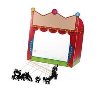 Mikinona Educational DIY Shadow Puppet Kit with Puppet Stage for Classroom Storytelling Hand Shadow Puppetry and Props Interactive Family Theater for Adults