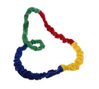 Mikinona Elastic Stretchy Band Cooperative Exercise Rope Bright Colors Durable Elasticity Boost for Outdoor Group Activities Team Building Physical Training