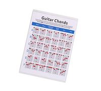 Mikinona Electric Guitar Chord Practice Chart Guitar Chords Poster Finger Guide