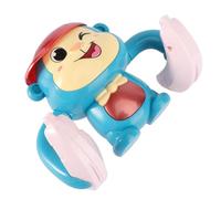 Mikinona Electric Tumbling Monkey for Boy Girl Blue-green Early Education Plaything with Singing Dancing Forward-backward Movement Funny Cartoon Design to Attract and Guide Crawling