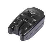 Mikinona Electronic Fishing Bite Alarm Alert Bell Clip with Sound for Night Carp Fishing Silent Alert for Hook Bites Black