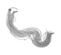 Mikinona Elegant Long Tassel Chain Hair Cuff for Women and Chic Ponytail Hair Accessory for Weddings Parties Festivals Brides and Bridesmaids Unique Back of Head Headwear for Stylish