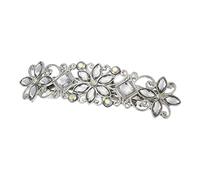Mikinona Elegant Rhinestone Flower Hairpin Hair Clip for Women Fashion Headdress