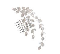 Mikinona Elegant Rhinestone Hair Clip for Women and Teens Bridal Wedding Hair Accessories with Luxury Sparkling Design for Brides and Special Occasions for Secure Hold