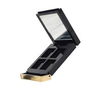 Mikinona Empty Eyeshadow Palette with Mirror 4-color Pigment Case Flip Cover Square Travel Makeup Storage Container for Women Cosmetic Display