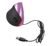 Mikinona Ergonomic Vertical USB Wired Mouse for Computer with 5 Adjustable Buttons, Purple Abs Material Designed to Reduce Wrist Fatigue, Office Mouse for Laptop Use