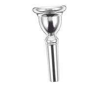 Mikinona Euphonium Mouthpiece Copper Silver-Plated Practical and Sturdy Replacement Part for Wind Instruments Suitable for Students