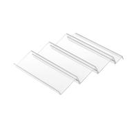Mikinona Expandable Acrylic Spice Rack Organizer Tray for Kitchen Drawer Transparent Multi-tiered Seasoning Storage Shelf Tiered Spice Bottle Holder for Cabinet Space Saving