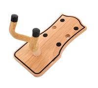 Mikinona Farmhouse Wooden Guitar Wall Mount Hanger Solid Wood Acoustic Electric Bass Ukulele Wall Storage Hook with Easy Installation for Studio Party Festival Decor
