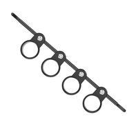 Mikinona Finger Expander for Guitar and Piano Beginners Finger Stretching Tool to Flexibility Hand Exerciser for Bass Guitar Practice Musical Instrument Training Aid Black Large