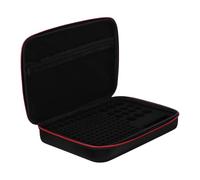 Mikinona Fireproof Eva Batteries Organizer Case with Sturdy Handle for Swollen and D Batteries, Enhanced Protection Storage Box Suitable for Home and Garage Use