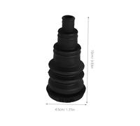 Mikinona Firewall Grommet Rubber Ring to Flexible Electrical Wire Gasket for Automotive Wiring Harness Protection and Edge Shielding Black
