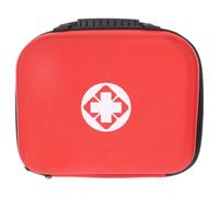 Mikinona First Aid Kit Bag Storage Pouch, Oxford Cloth and Eva Waterproof Portable Storage Bag, Red, for Travel and Family