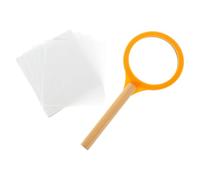 Mikinona Fishing Paper Net for Outdoor Play Wood and Paper Fish Catching Tools with Comfortable Handle Educational for Explore Nature and Catch Fish at Beach Park Random Color