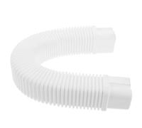 Mikinona Flexible PVC Air Conditioner Hose Cover for Central Ac Branch Pipe and Mini Split Systems, White Corrugated Tube for Pipe Concealment and Organization in Offices and Renovations