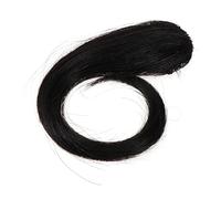 Mikinona Fluffy Fake Bang Wig for Women 25cm Medium Length Side Bangs Hairpiece for Dress Up Lightweight Clip-In Fringe for Daily Wear