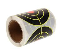Mikinona Fluorescent Yellow Precision Archery Target Stickers Self-adhesive Splatter Paper Targets for Shooting Practice and Training with Clear Visible Markings