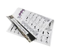 Mikinona Flute Chord Chart Poster for Beginners Practical Finger Guide for Learning Practice High-end Material Printing Design for Novice Experienced Players