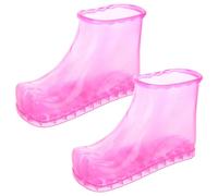 Mikinona Foot Soaking Bath Basin Handle 16.5cm Pink Foot Soak Tub for Home Spa Portable Plastic Pedicure Bucket for Exfoliating and Relaxation