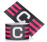 Mikinona Football Captain Armbands Breathable Anti-Slip Elastic Sports Leader Bands for Youth Adult Team Training